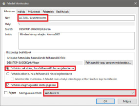 Készlet állapot mentés - 02